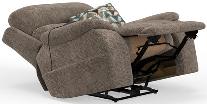 Joya - Power Lay Zero Gravity Recliner With Power Adjustable Headrest And CR3 Heat/Massage/Lumbar/ZG - Mushroom - Hornell Furniture Outlet