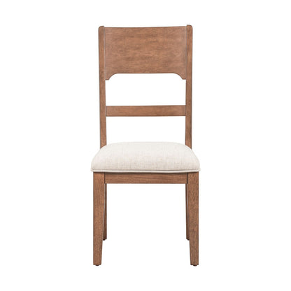 Harmony - Panel Back Side Chair (RTA) - Brownstone - Hornell Furniture Outlet