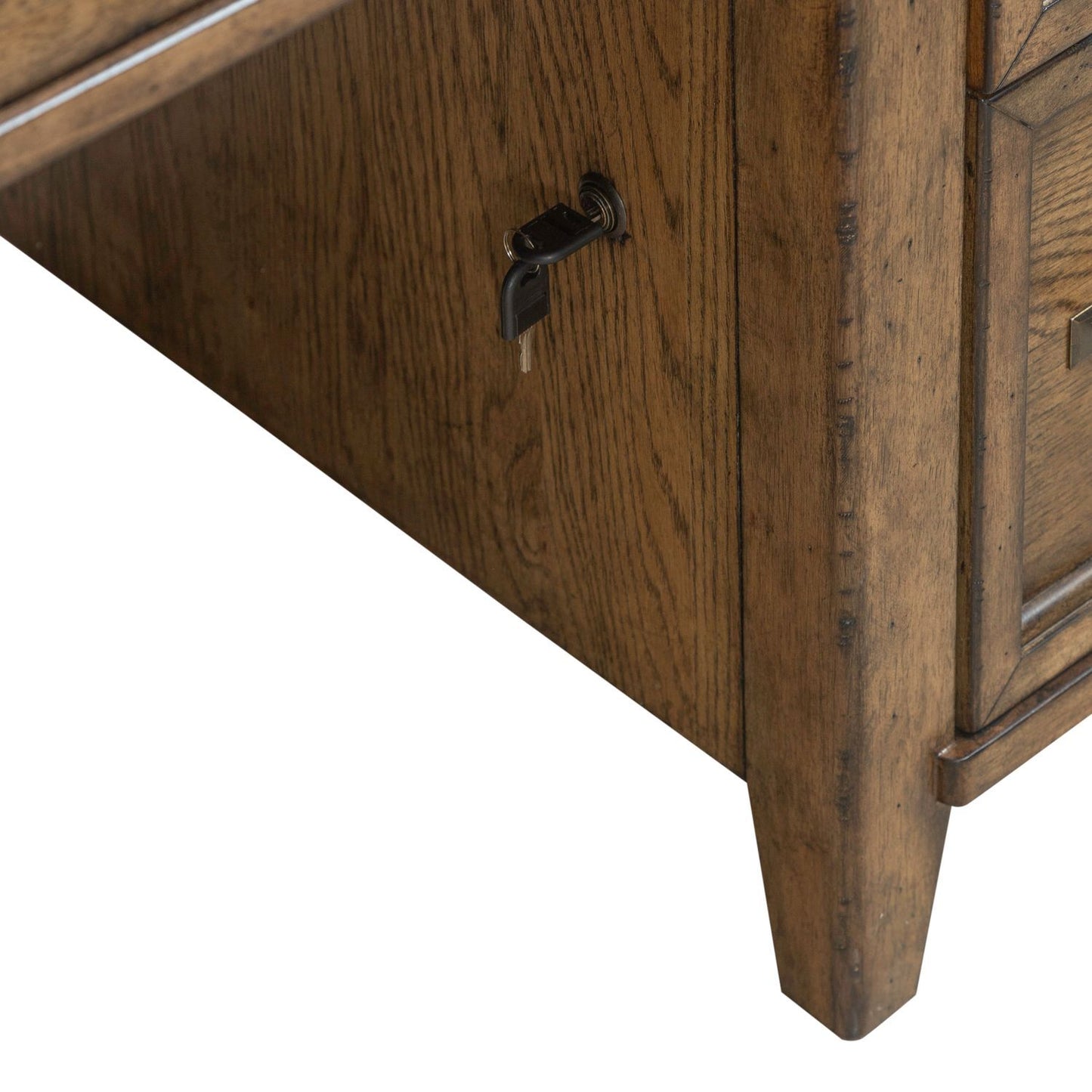 Carolina Park - Jr Executive Desk - Brown - Hornell Furniture Outlet