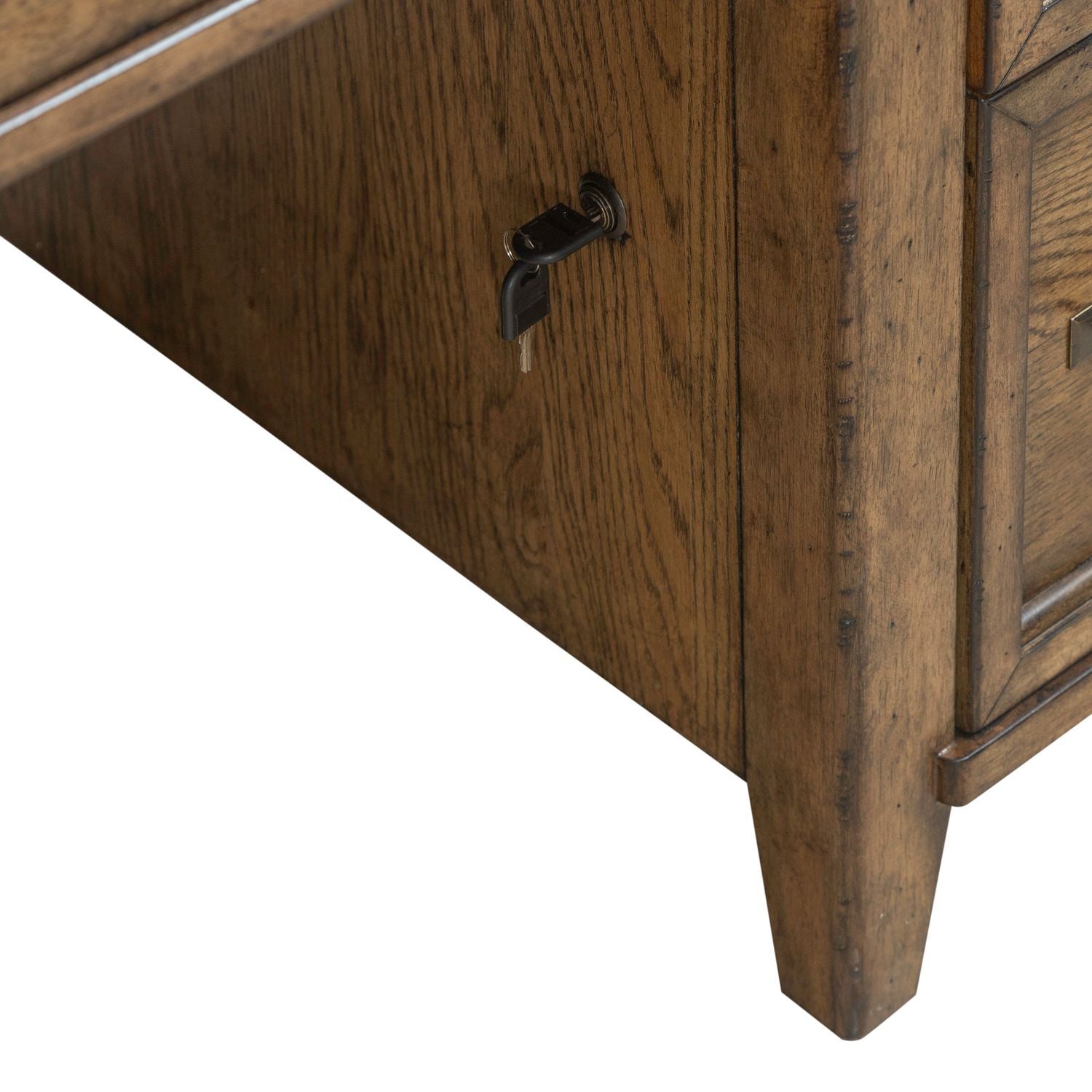 Carolina Park - Jr Executive Desk - Brown - Hornell Furniture Outlet
