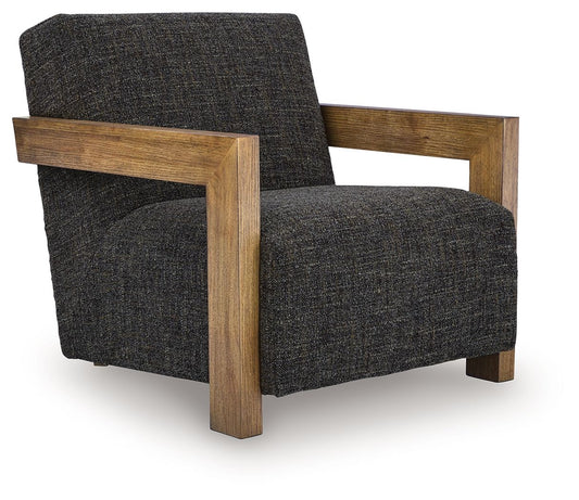 Dorney - Accent Chair - Charcoal / Brown - Hornell Furniture Outlet