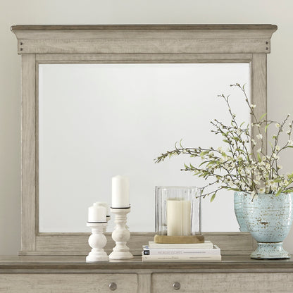 Ivy Hollow - Landscape Mirror - White - Hornell Furniture Outlet