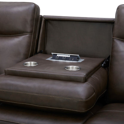 Crawford - Sofa P3 & ZG - Finch Cacao - Hornell Furniture Outlet