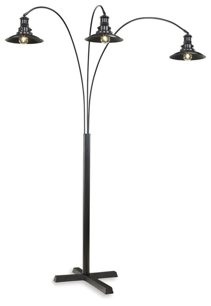 Sheriel - Black - Metal Arc Lamp - Hornell Furniture Outlet