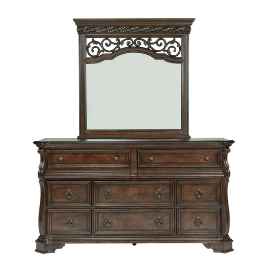 Arbor Place - Landscape Mirror - Dark Brown - Hornell Furniture Outlet