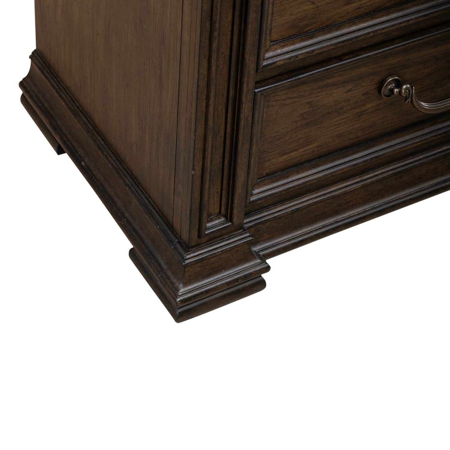 Provence Park - Nightstand With Charging Station - Brown - Hornell Furniture Outlet