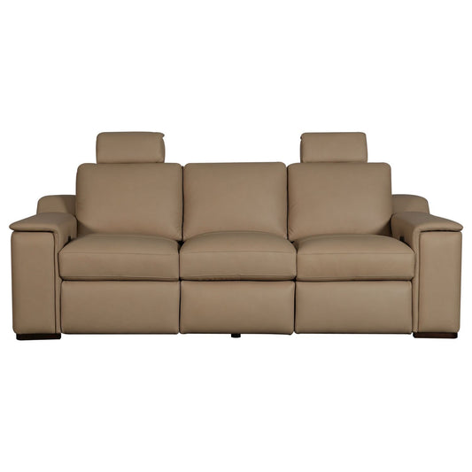 Armon - Sofa With Power Footrest & ZG - Oslo Fawn - Hornell Furniture Outlet
