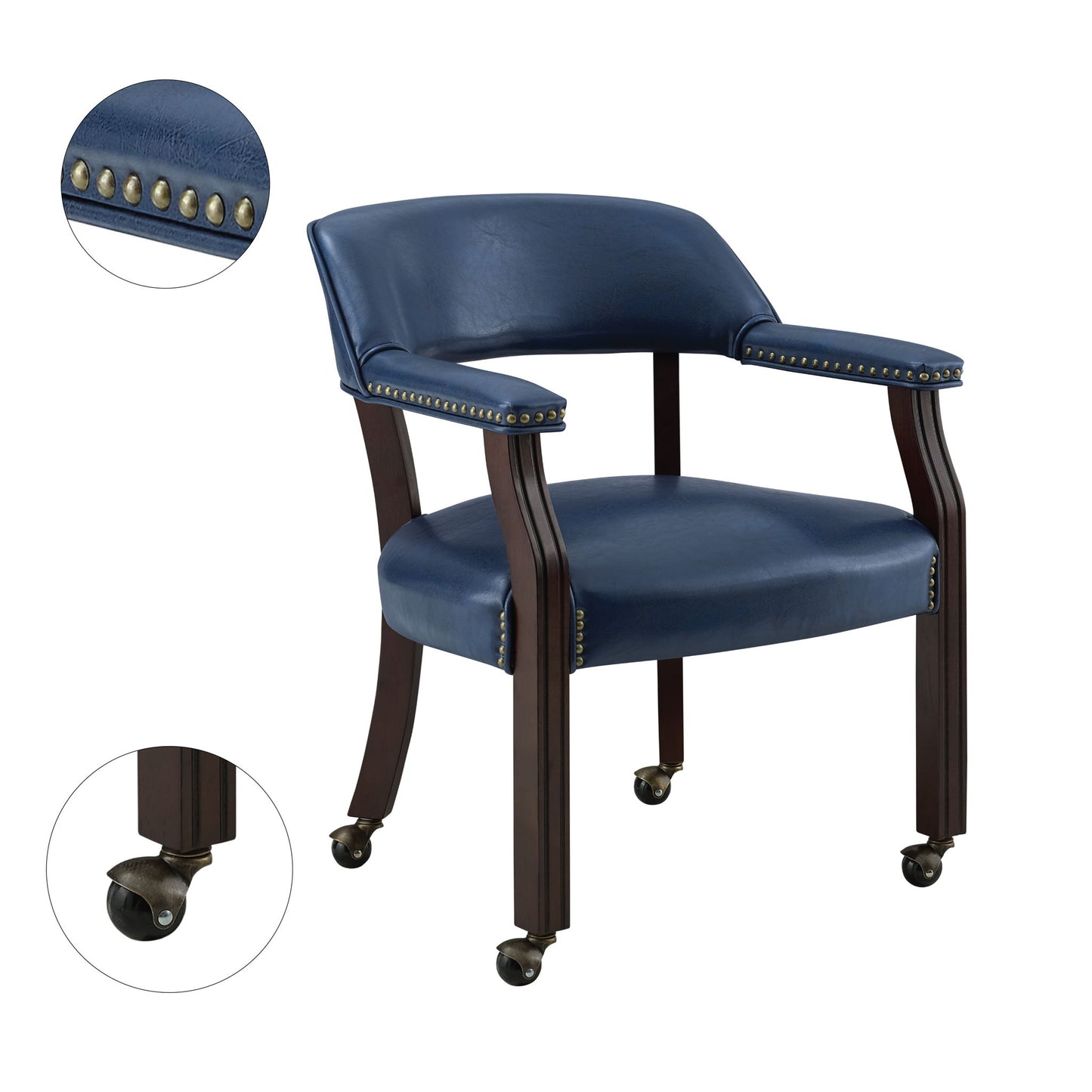 Tournament - Arm Chair With Casters - Hornell Furniture Outlet