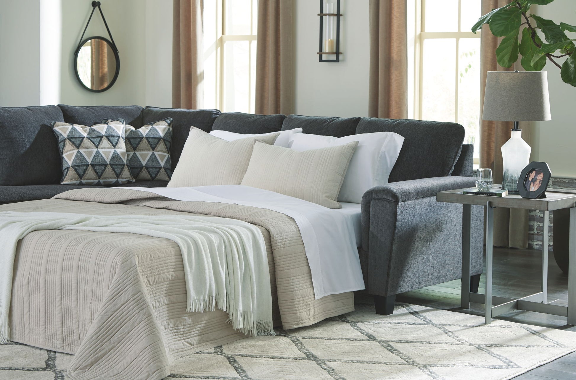 Abinger - Sleeper Sectional - Hornell Furniture Outlet