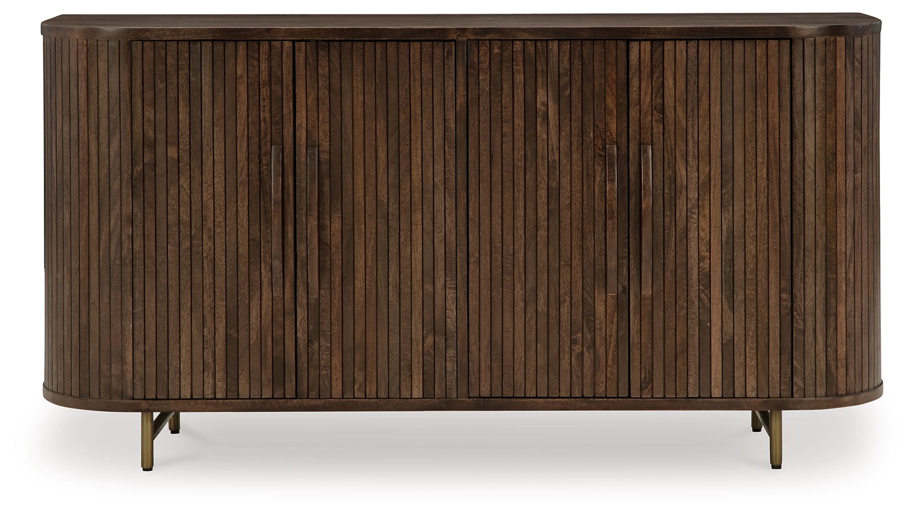 Amickly - Dark Brown - Accent Cabinet - Hornell Furniture Outlet