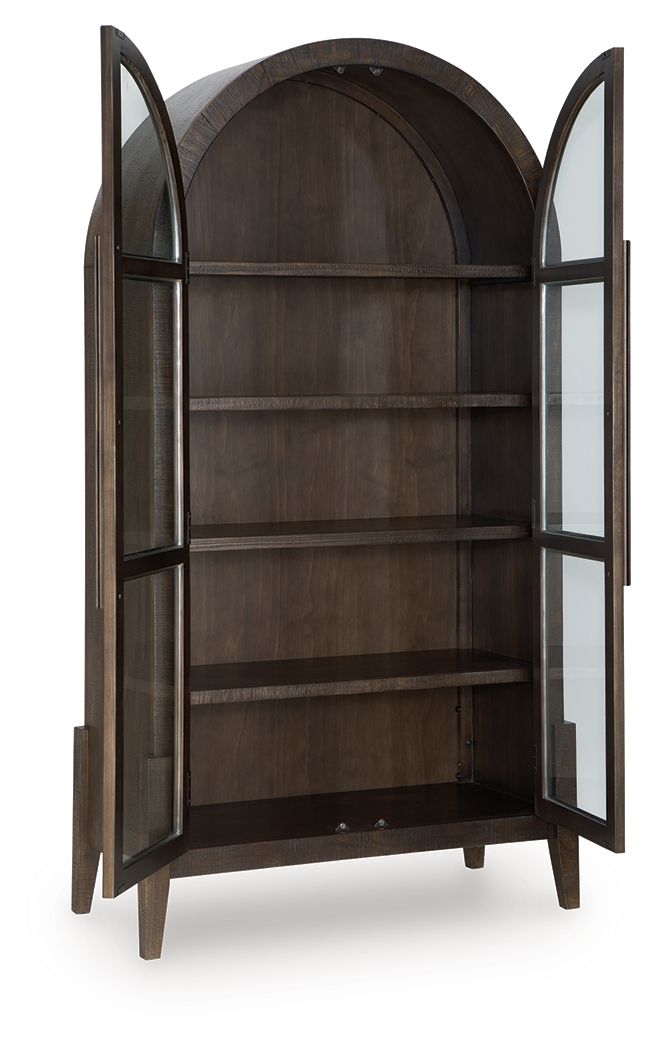 Benhall - Accent Cabinet - Dark Brown - Hornell Furniture Outlet
