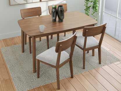 Tameride - Dining Room Table Set (Set of 5) - Brown - Hornell Furniture Outlet