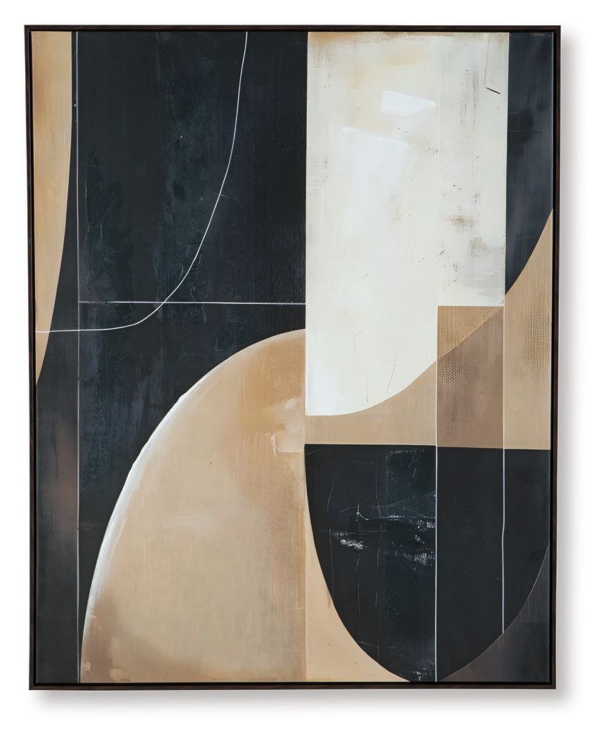Ewanford - Black / Brown / Tan - Wall Art - Hornell Furniture Outlet