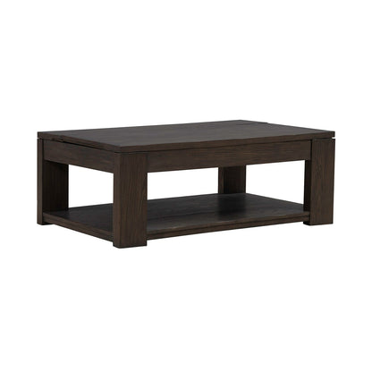 Lennox Hill - Lift Top Cocktail Table - Dark Brown - Hornell Furniture Outlet