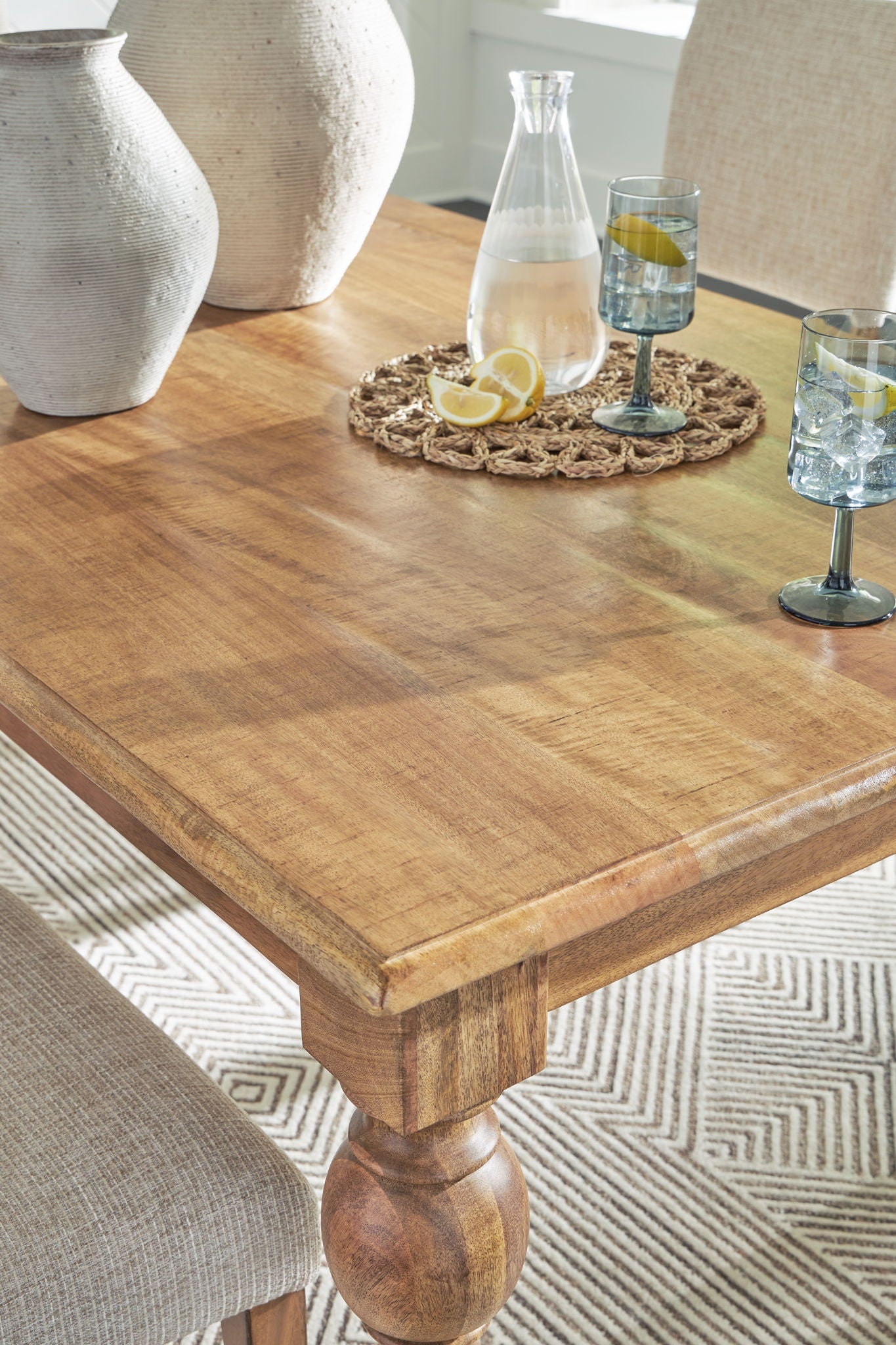 Rybergston - Light Brown - Rectangular Dining Room Table - Hornell Furniture Outlet