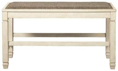 Bolanburg - Beige - DBL Counter UPH Bench - Hornell Furniture Outlet