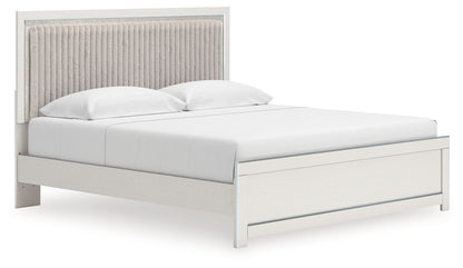 Zuraleus - Upholstered Panel Platform Bed With Roll Slats - Hornell Furniture Outlet