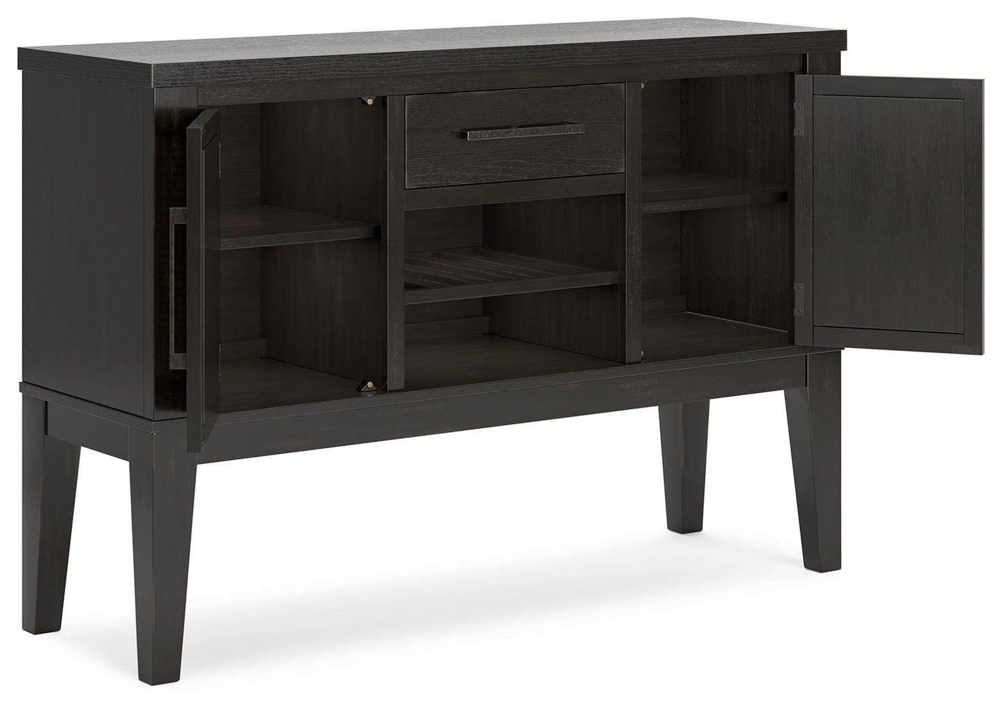 Galliden - Black - Dining Room Server - Hornell Furniture Outlet