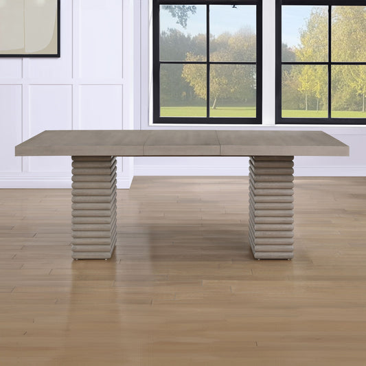 Lily - Dining Table With 18" Leaf - Brown - Hornell Furniture Outlet