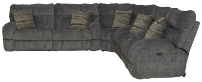 Ashland - Reclining Sectional With 4 Lay Flat Reclining Seats - Hornell Furniture Outlet