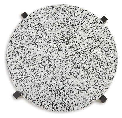 Tellrich - Black / White - Accent Table - Hornell Furniture Outlet