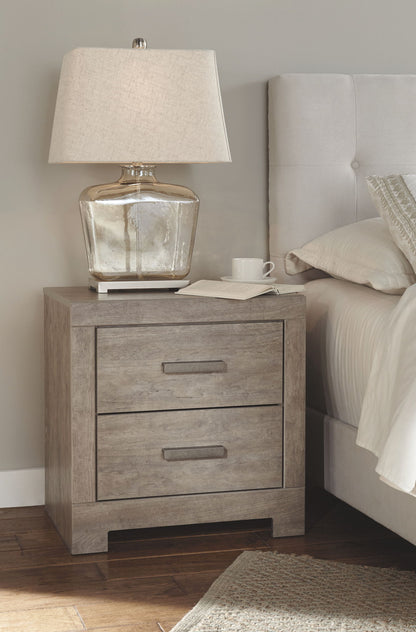 Culverbach - Gray - Two Drawer Night Stand - Hornell Furniture Outlet