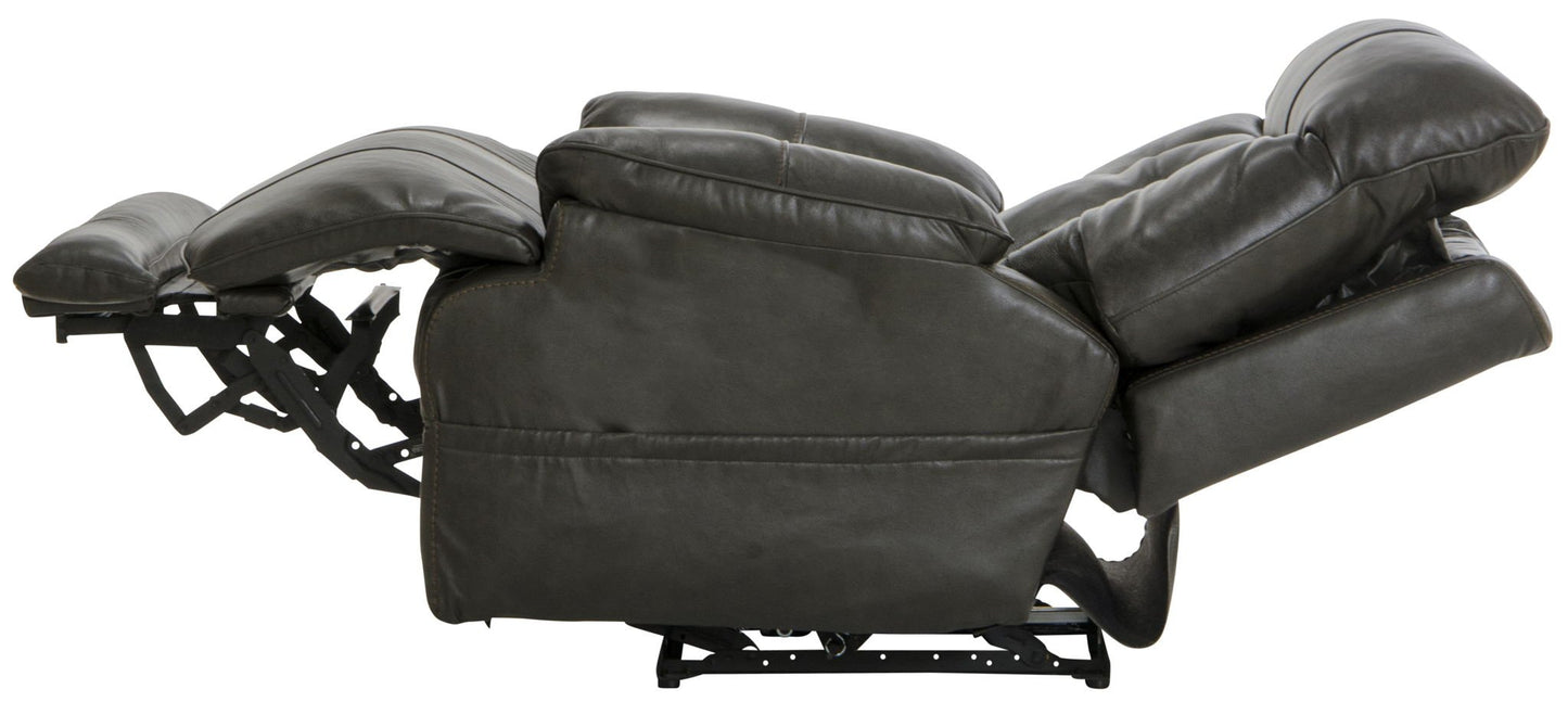 Naples - Power Headrest With Lumbar Power Lay Flat Recliner - Hornell Furniture Outlet