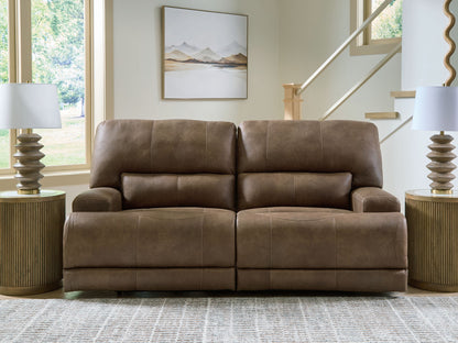 Beckley Place - Earth - 2 Seat Power Reclining Sofa With Adjustable Headrest - Hornell Furniture Outlet