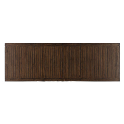 Auburn - Table With 2 / 20" Table Leaves - Dark Brown - Hornell Furniture Outlet