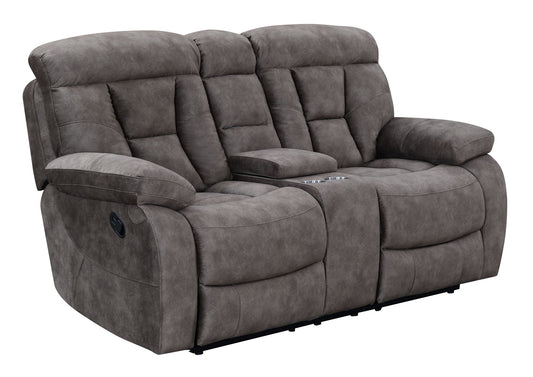 Bogata - Console Loveseat - Dark Gray - Hornell Furniture Outlet