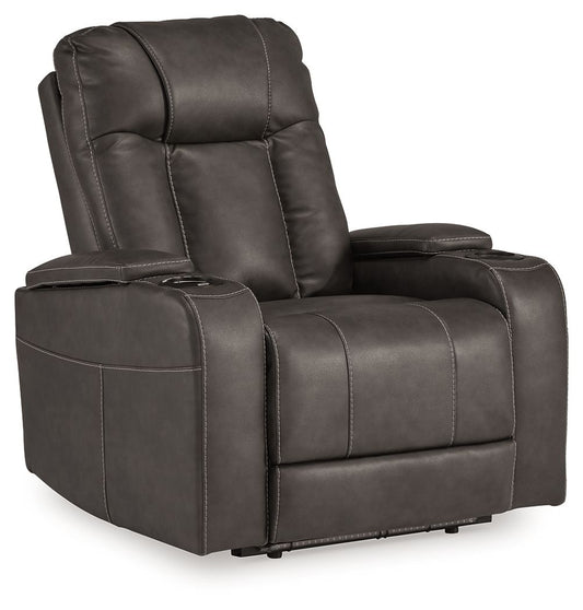 Feazada - Power Recliner With Adj Headrest - Hornell Furniture Outlet