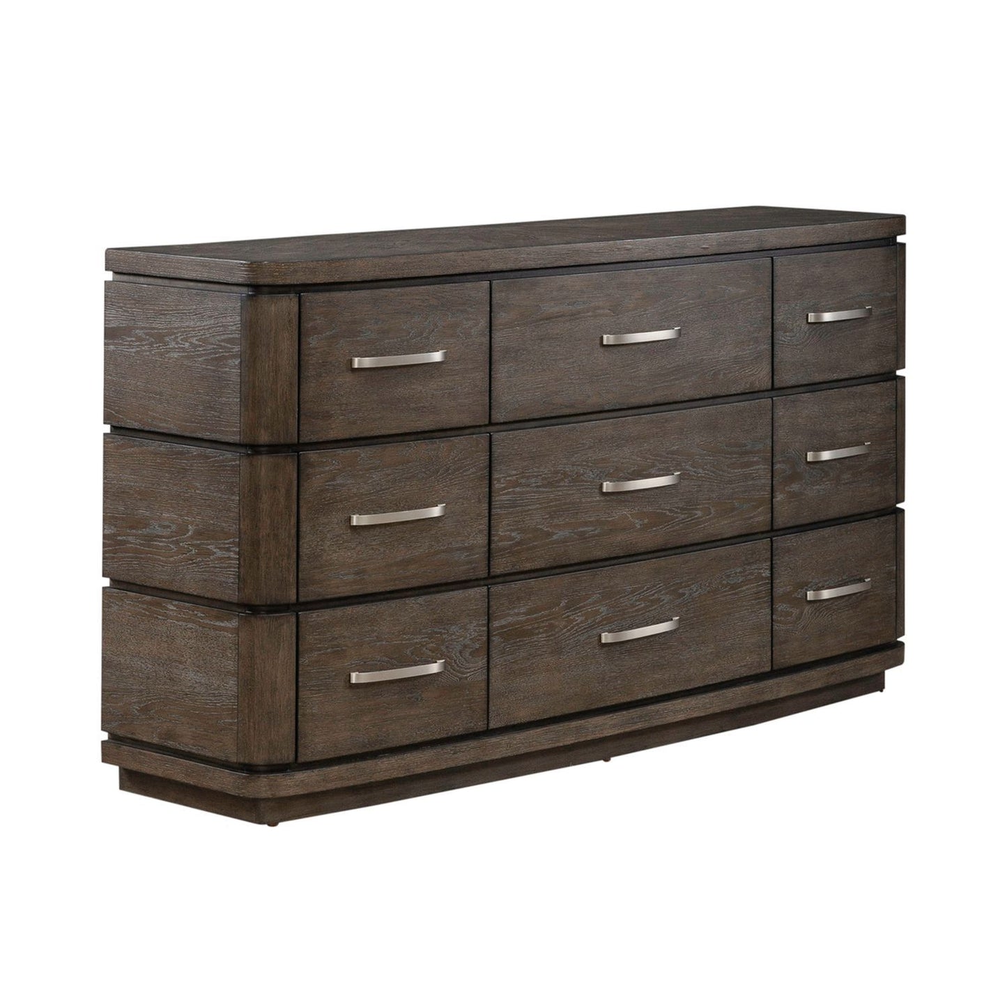 Cascade Falls - 9 Drawer Dresser - Satin Espresso - Hornell Furniture Outlet