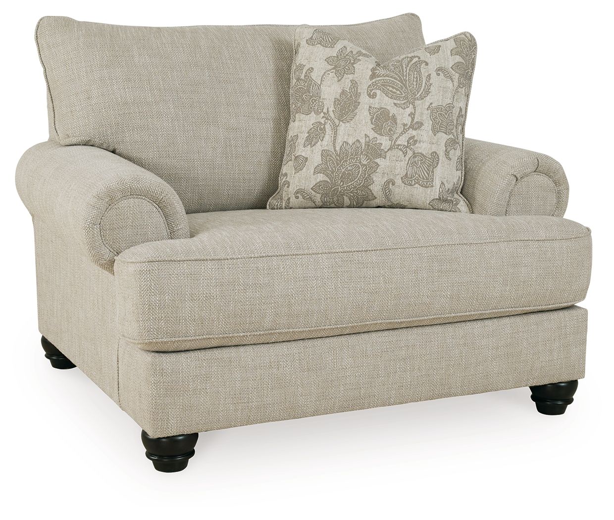 Asanti - Chair and a Half - Fog - Hornell Furniture Outlet