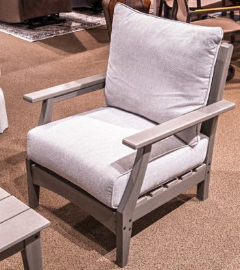 Cove Beach - Gray - Lounge Chair With Cushion (Set of 2) - Hornell Furniture Outlet