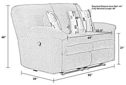Tosh - Reclining Loveseat - Hornell Furniture Outlet