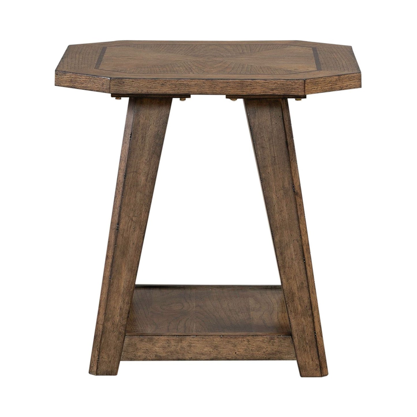 Carolina Park - Octagonal End Table - Brown - Hornell Furniture Outlet