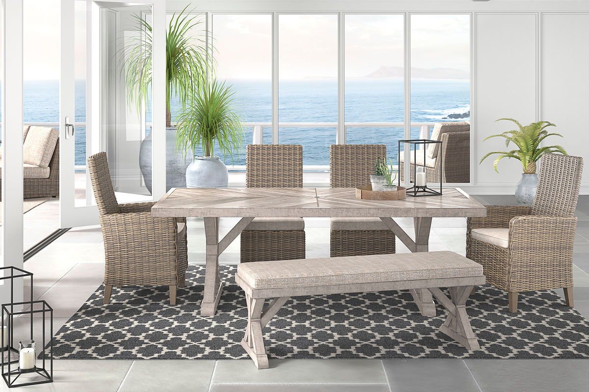 Beachcroft - Outdoor Dining Room Set - Hornell Furniture Outlet