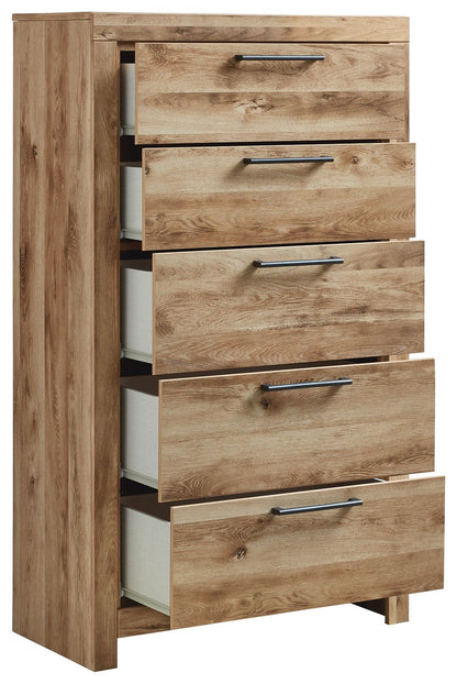 Hyanna - Tan Brown - Five Drawer Chest - Hornell Furniture Outlet