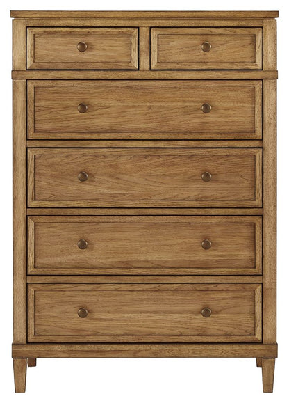 Sharlance - Brown - Six Drawer Chest - Hornell Furniture Outlet