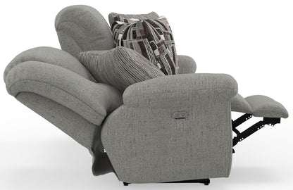 Trifecta - Sofa With 3 Recliners and Drop Down Table - Hornell Furniture Outlet