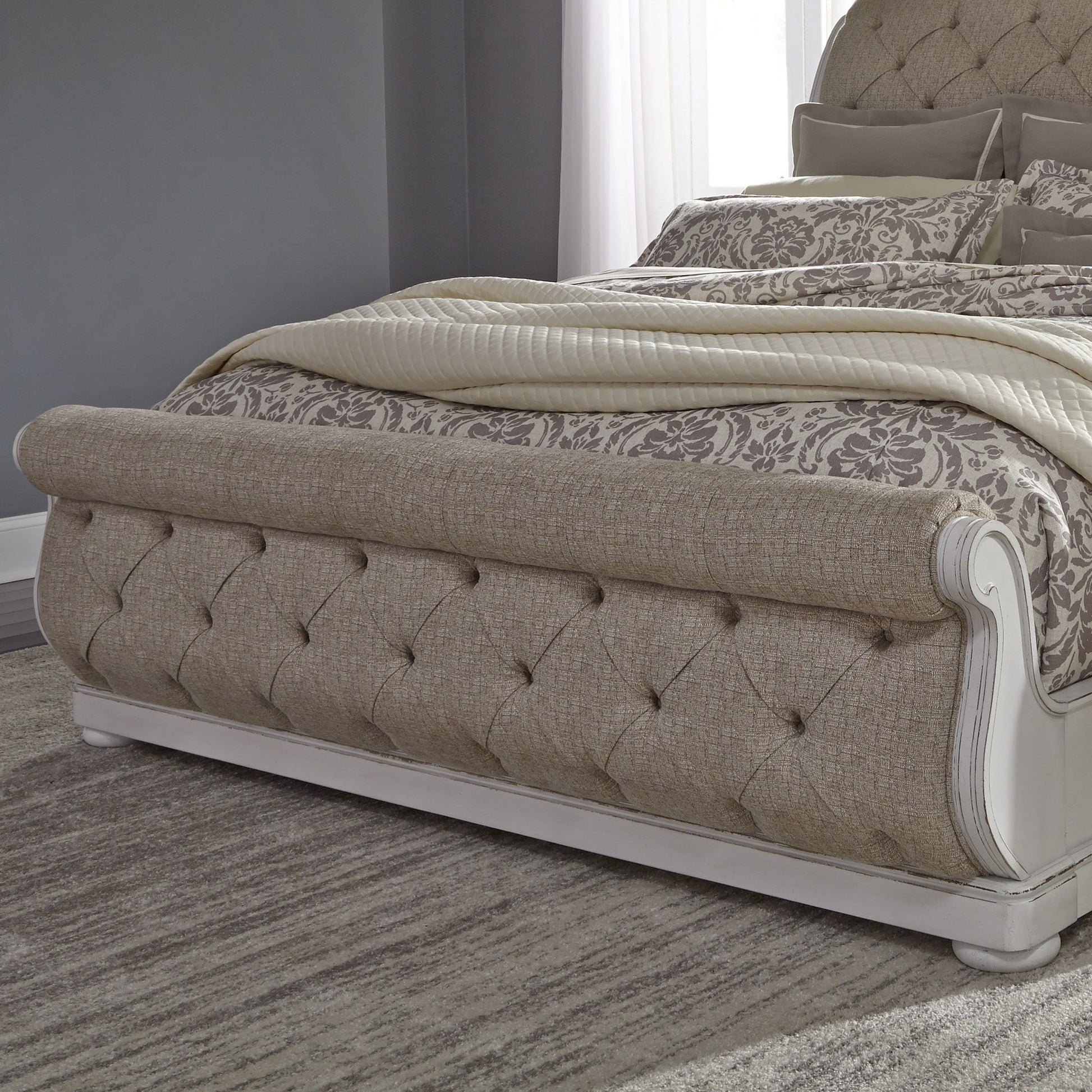 Abbey Park - Sleigh Bed - Hornell Furniture Outlet