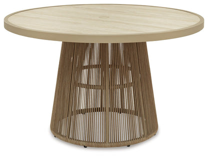 Orchard Beach - Outdoor Dining Table - Beige - Hornell Furniture Outlet