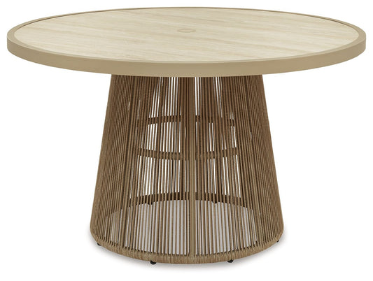 Orchard Beach - Outdoor Dining Table - Beige - Hornell Furniture Outlet