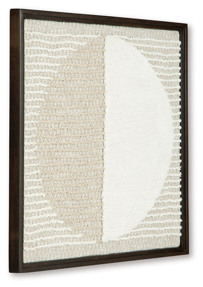 Bachard - Tan / White - Wall Decor - Hornell Furniture Outlet