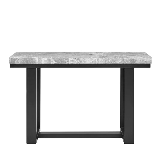 Lucca - Marble Sofa Table - Gray - Hornell Furniture Outlet