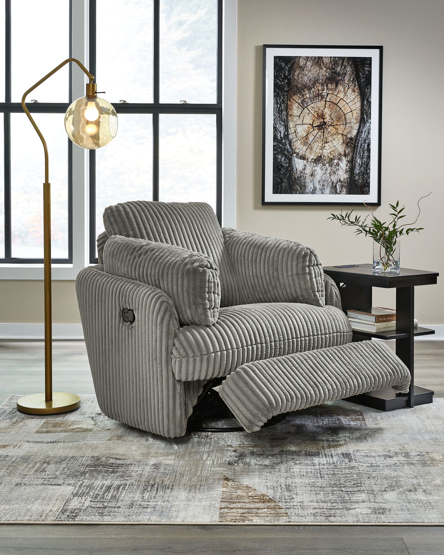 Tie - breaker - Swivel Glider Recliner - Hornell Furniture Outlet