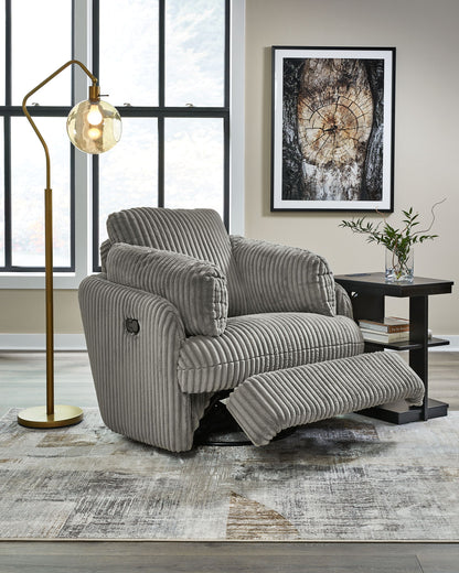 Tie - breaker - Swivel Glider Recliner - Hornell Furniture Outlet