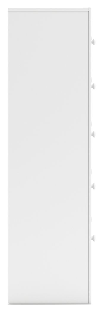 Mollviney - White - Five Drawer Chest - Hornell Furniture Outlet