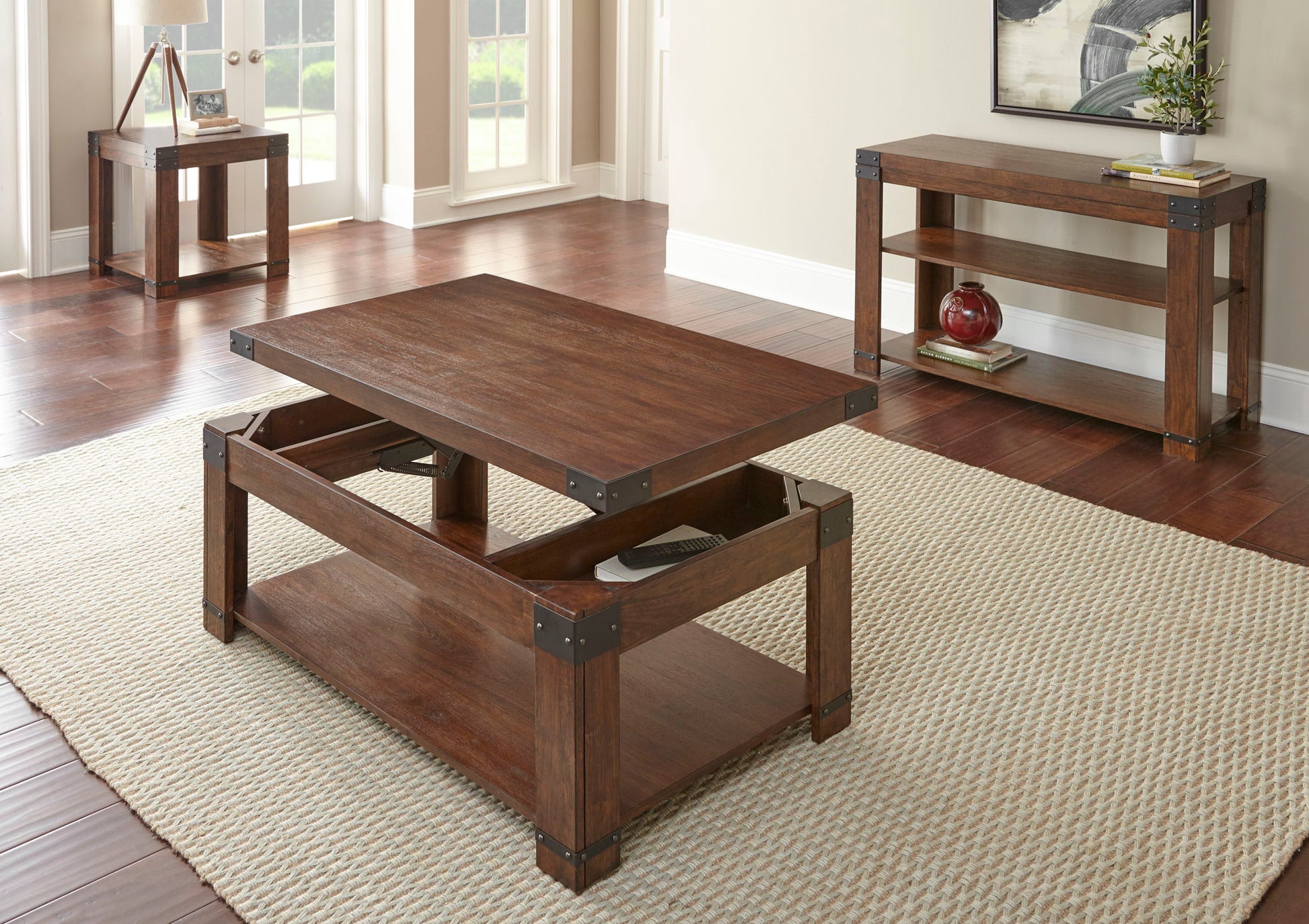 Arusha - End Table - Brown - Hornell Furniture Outlet