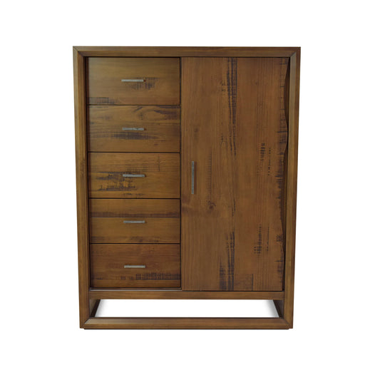 Lofton - Gentleman's Chest - Dark Brown - Hornell Furniture Outlet